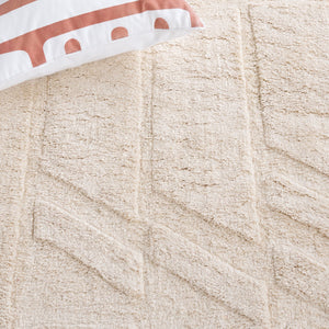 Safavieh Easy Care Sophisticated Medium Rectangle Area Rug - Elegant Geometric Design For Modern Spaces Ivory Recycled Cotton Ecr223a-5