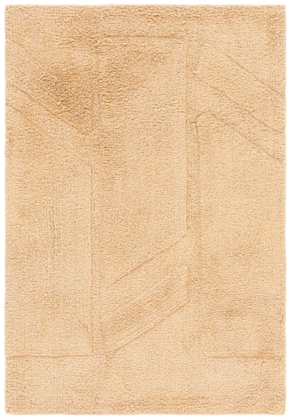 Safavieh Easy Modern Area Rug - Elegant Geometric Design, Eco-friendly Cotton, Luxurious Underfoot Comfort Light Brown Recycled Cotton Ecr223t-3