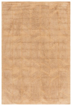 Safavieh Easy Care Sophisticated Medium Rectangle Area Rug - Elegant Geometric Design For Modern Spaces Light Brown Recycled Cotton Ecr223t-5
