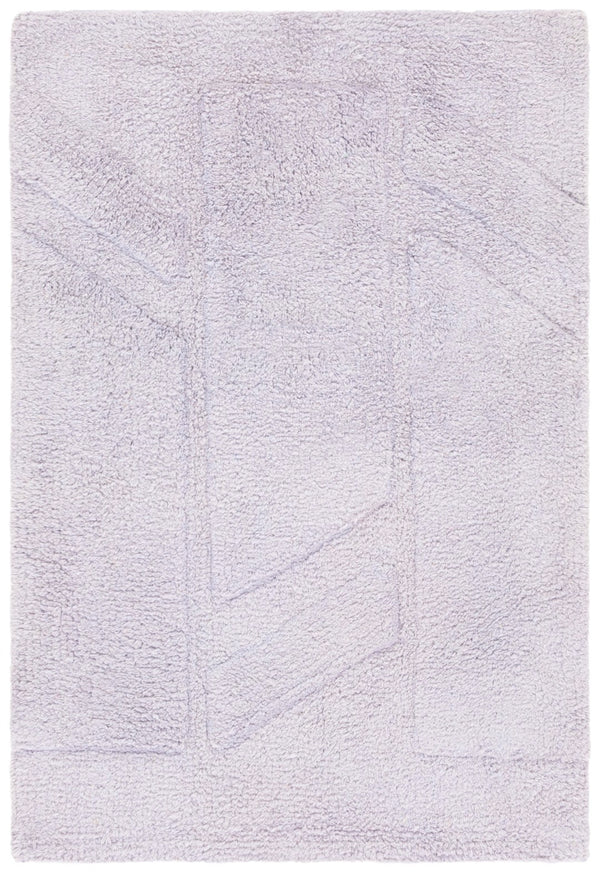 Safavieh Easy Modern Area Rug - Elegant Geometric Design, Eco-friendly Cotton, Luxurious Underfoot Comfort Lilac Recycled Cotton Ecr223v-4