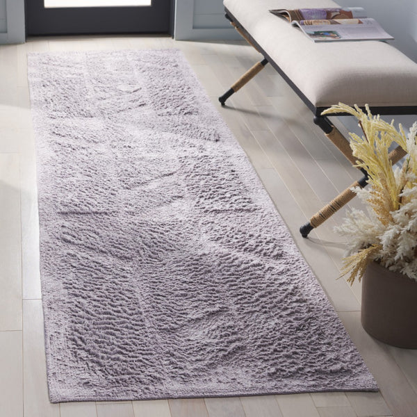 Safavieh Easy Modern Area Rug - Elegant Geometric Design, Eco-friendly Cotton, Luxurious Underfoot Comfort Lilac Recycled Cotton Ecr223v-4