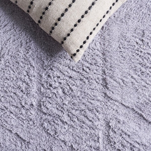 Safavieh Easy Care Sophisticated Medium Rectangle Area Rug - Elegant Geometric Design For Modern Spaces Lilac Recycled Cotton Ecr223v-5