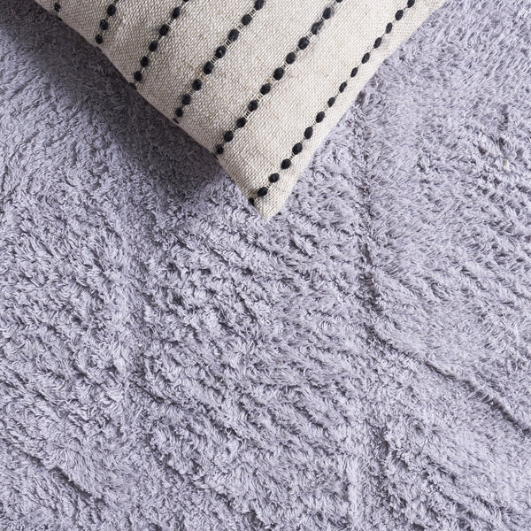 Safavieh Easy Care Sophisticated Medium Rectangle Area Rug - Elegant Geometric Design For Modern Spaces Lilac Recycled Cotton Ecr223v-5