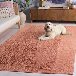 Safavieh Easy Care 224p Area Rug - Modern Rustic Elegance, Sustainable Recycled Cotton, Washable Comfort Rust Recycled Cotton Ecr224p-3