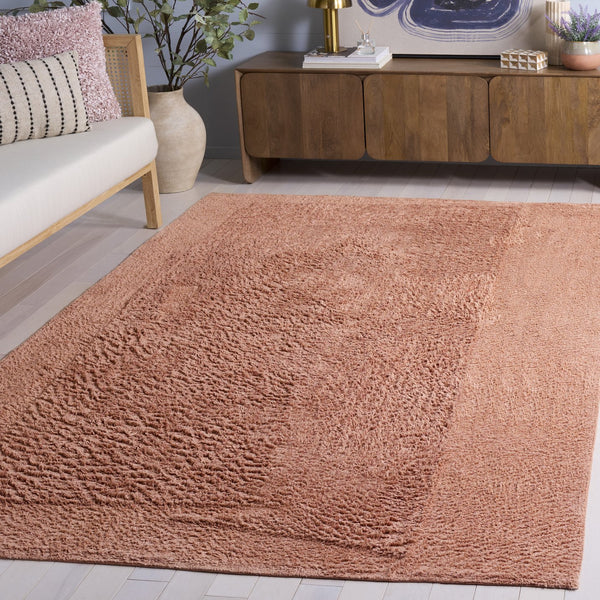 Safavieh Easy Care 224p Area Rug – Eco-friendly, Soft Cotton Design For Modern Spaces, Washable & Stylish! Rust Recycled Cotton Ecr224p-5