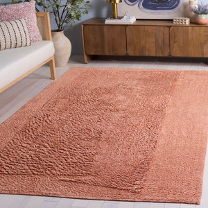 Safavieh Easy Care 224p Area Rug - Modern Rustic Elegance, Sustainable Recycled Cotton, Washable Comfort Rust Recycled Cotton Ecr224p-3