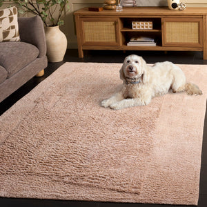 Safavieh Easy Care 224p Area Rug - Modern Rustic Elegance, Sustainable Recycled Cotton, Washable Comfort Pink Recycled Cotton Ecr224u-3