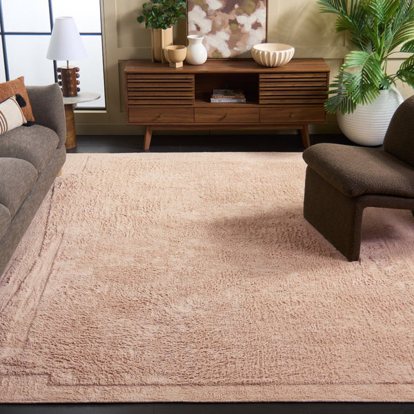 Safavieh Easy Care 224p Area Rug - Modern Rustic Elegance, Sustainable Recycled Cotton, Washable Comfort Pink Recycled Cotton Ecr224u-3