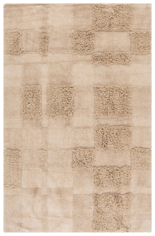 Safavieh Easy Care Handcrafted Area Rug - Sustainable Cotton, Washable, Luxurious Modern Style For Your Home Beige Recycled Cotton Ecr225b-6