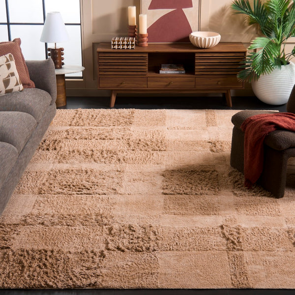 Safavieh Easy Care Handcrafted Area Rug - Sustainable Cotton, Washable, Luxurious Modern Style For Your Home Beige Recycled Cotton Ecr225b-6