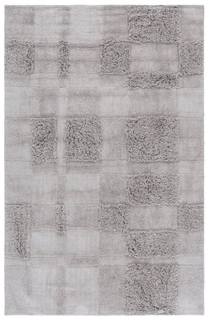 Safavieh Easy Care 225b Eco-friendly Medium Rectangle Area Rug - Stylish, Washable, And Durable Design Grey Recycled Cotton Ecr225m-5