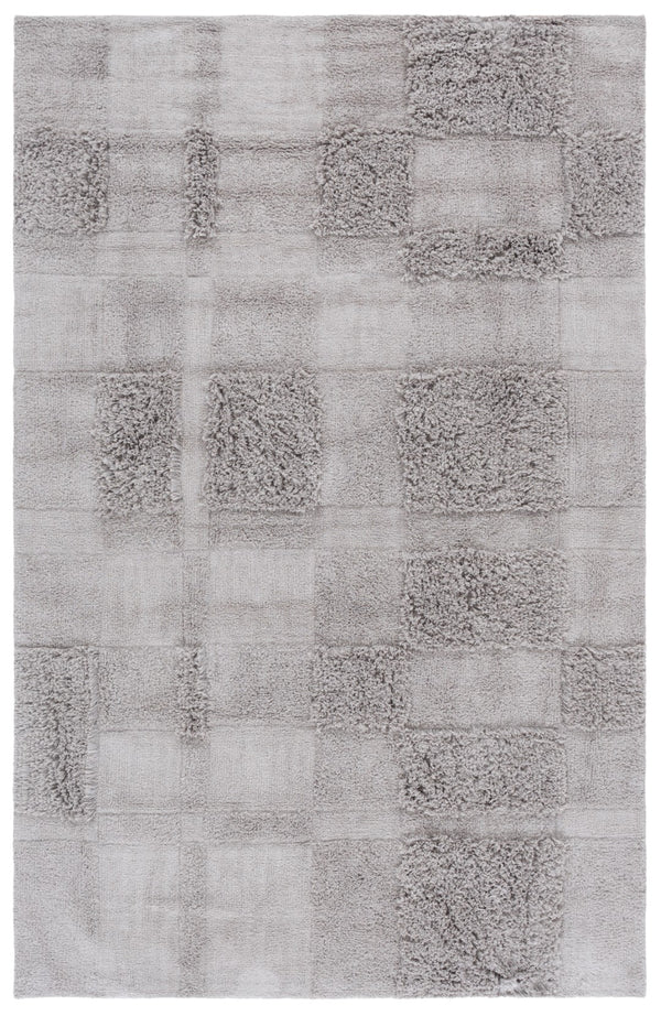 Safavieh Easy Care Handcrafted Area Rug - Sustainable Cotton, Washable, Luxurious Modern Style For Your Home Grey Recycled Cotton Ecr225m-4