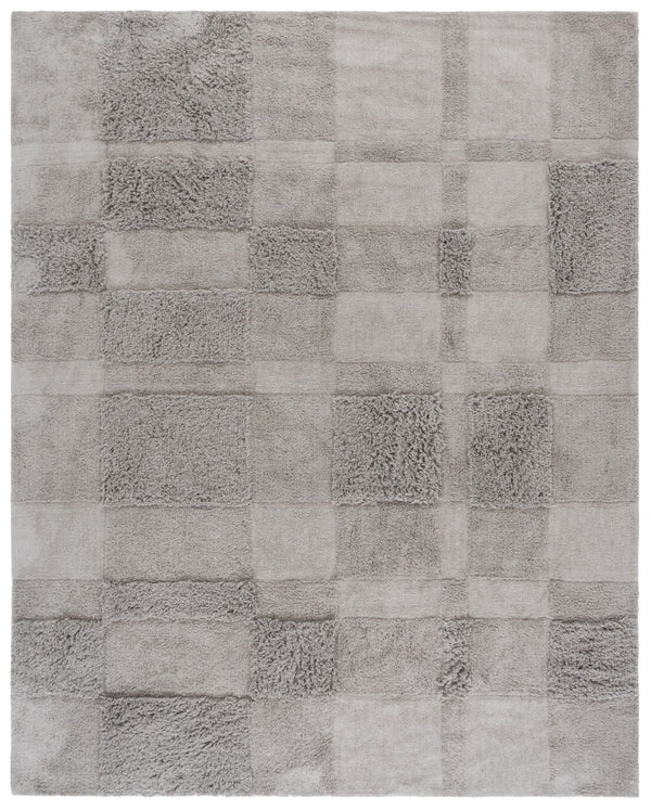 Safavieh Easy Care Handcrafted Area Rug - Sustainable Cotton, Washable, Luxurious Modern Style For Your Home Grey Recycled Cotton Ecr225m-4