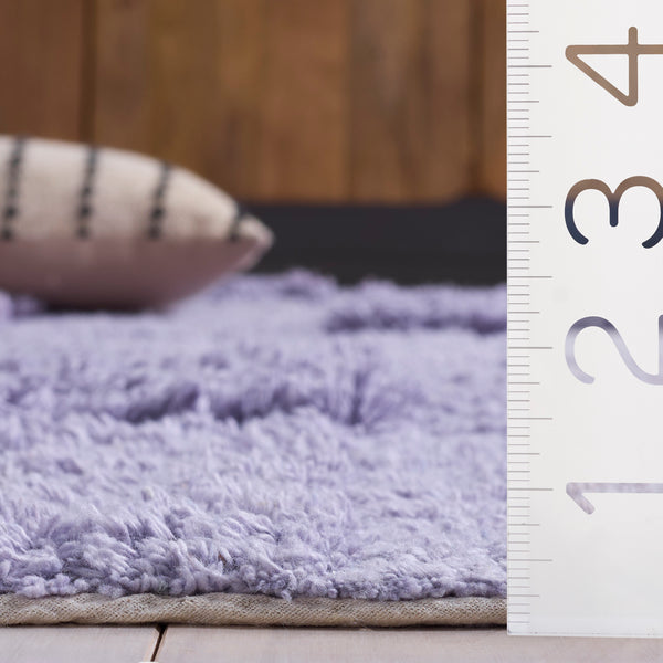 Safavieh Easy Care 225b Eco-friendly Medium Rectangle Area Rug - Stylish, Washable, And Durable Design Lilac Recycled Cotton Ecr225v-5