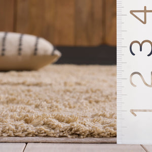 Safavieh Easy Modern Area Rug - Chic 5' X 8' Rectangle Design, Washable, Sustainable Cotton, Soft Comfort Beige Recycled Cotton Ecr226b-5