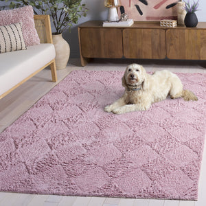 Safavieh Easy Modern Area Rug - Chic 5' X 8' Rectangle Design, Washable, Sustainable Cotton, Soft Comfort Rose Recycled Cotton Ecr226u-5