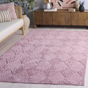 Safavieh Easy Modern Area Rug - Chic 5' X 8' Rectangle Design, Washable, Sustainable Cotton, Soft Comfort Rose Recycled Cotton Ecr226u-5