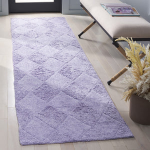 Safavieh Easy Care 226b Area Rug - Stylish, Washable Cotton Design For Comfort And Durability In Your Home Lilac Recycled Cotton Ecr226v-3