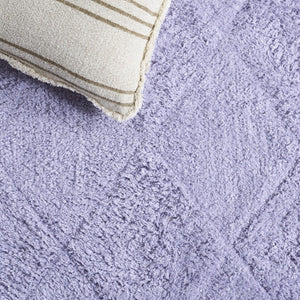 Safavieh Easy Modern Area Rug - Chic 5' X 8' Rectangle Design, Washable, Sustainable Cotton, Soft Comfort Lilac Recycled Cotton Ecr226v-5