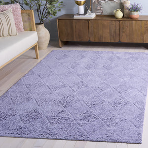 Safavieh Easy Modern Area Rug - Chic 5' X 8' Rectangle Design, Washable, Sustainable Cotton, Soft Comfort Lilac Recycled Cotton Ecr226v-5