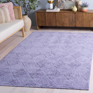 Safavieh Easy Care 226b Area Rug - Stylish, Washable Cotton Design For Comfort And Durability In Your Home Lilac Recycled Cotton Ecr226v-3