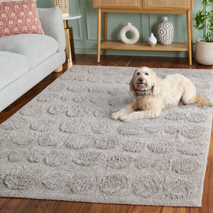 Safavieh Easy Care Modern Blue Area Rug - Eco-friendly, Handcrafted, Washable, Soft Comfort For Your Home Grey Recycled Cotton Ecr227m-5