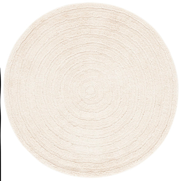 Safavieh Easy Care Modern Area Rug: Elegant Table Tufted Design, Eco-friendly, Washable, Stylish Home Upgrade Ivory Recycled Cotton Ecr228a-4r