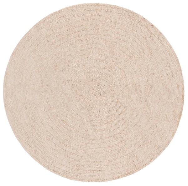 Safavieh Easy Care Modern Area Rug: Elegant Table Tufted Design, Eco-friendly, Washable, Stylish Home Upgrade Beige Recycled Cotton Ecr228b-4r
