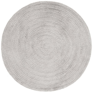 Safavieh Easy Care Round Area Rug – Luxurious Table Tufted Cotton, Eco-friendly, Plush, Modern Home Décor Grey Recycled Cotton Ecr228m-3r