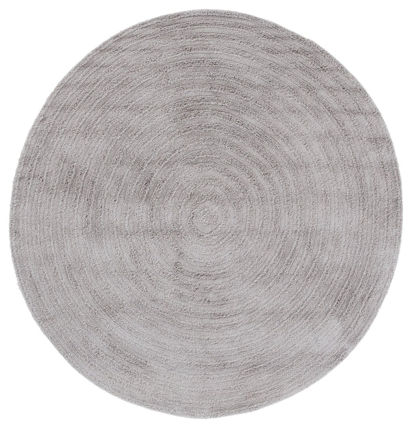 Safavieh Easy Care Round Area Rug – Luxurious Table Tufted Cotton, Eco-friendly, Plush, Modern Home Décor Grey Recycled Cotton Ecr228m-5r