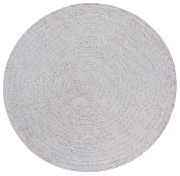 Safavieh Easy Care Modern Area Rug: Elegant Table Tufted Design, Eco-friendly, Washable, Stylish Home Upgrade Grey Recycled Cotton Ecr228m-4r