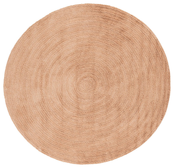 Safavieh Easy Care Round Area Rug – Luxurious Table Tufted Cotton, Eco-friendly, Plush, Modern Home Décor Orange Recycled Cotton Ecr228p-5r