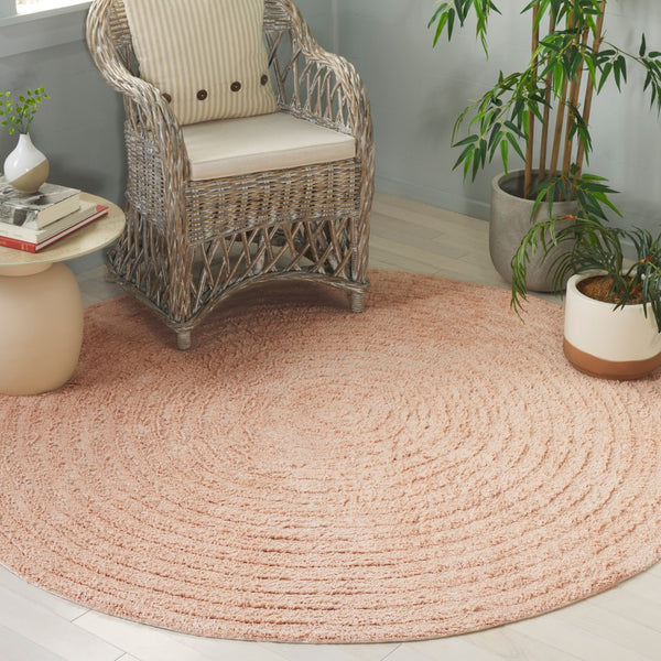 Safavieh Easy Care Modern Area Rug: Elegant Table Tufted Design, Eco-friendly, Washable, Stylish Home Upgrade Pink Recycled Cotton Ecr228u-4r