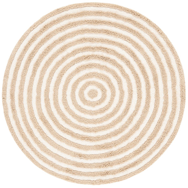 Safavieh Easy Care Modern Eco-friendly Area Rug - 5/8 Inch Plush Comfort For Stylish Living Spaces Beige ,Ivory Recycled Cotton Ecr229b-4r