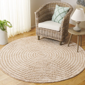 Safavieh Easy Care Modern Eco-friendly Area Rug - 5/8 Inch Plush Comfort For Stylish Living Spaces Beige ,Ivory Recycled Cotton Ecr229b-4r