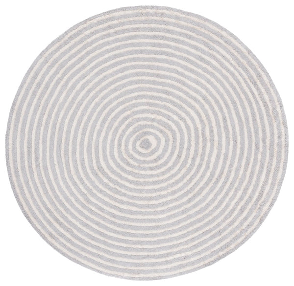 Safavieh Easy Care Modern Eco-friendly Area Rug - 5/8 Inch Plush Comfort For Stylish Living Spaces Grey Recycled Cotton Ecr229m-4r