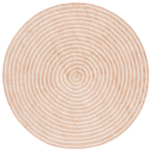 Safavieh Easy Care Modern Eco-friendly Area Rug - 5/8 Inch Plush Comfort For Stylish Living Spaces Orange ,Ivory Recycled Cotton Ecr229p-4r