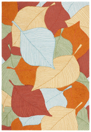 Safavieh Easy Care 304 Hand Tufted Floral Rug Rust / Green 5' x 8'