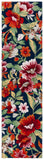 Safavieh Easy Care 305 Hand Tufted Floral Rug Navy / Red 8' x 10'