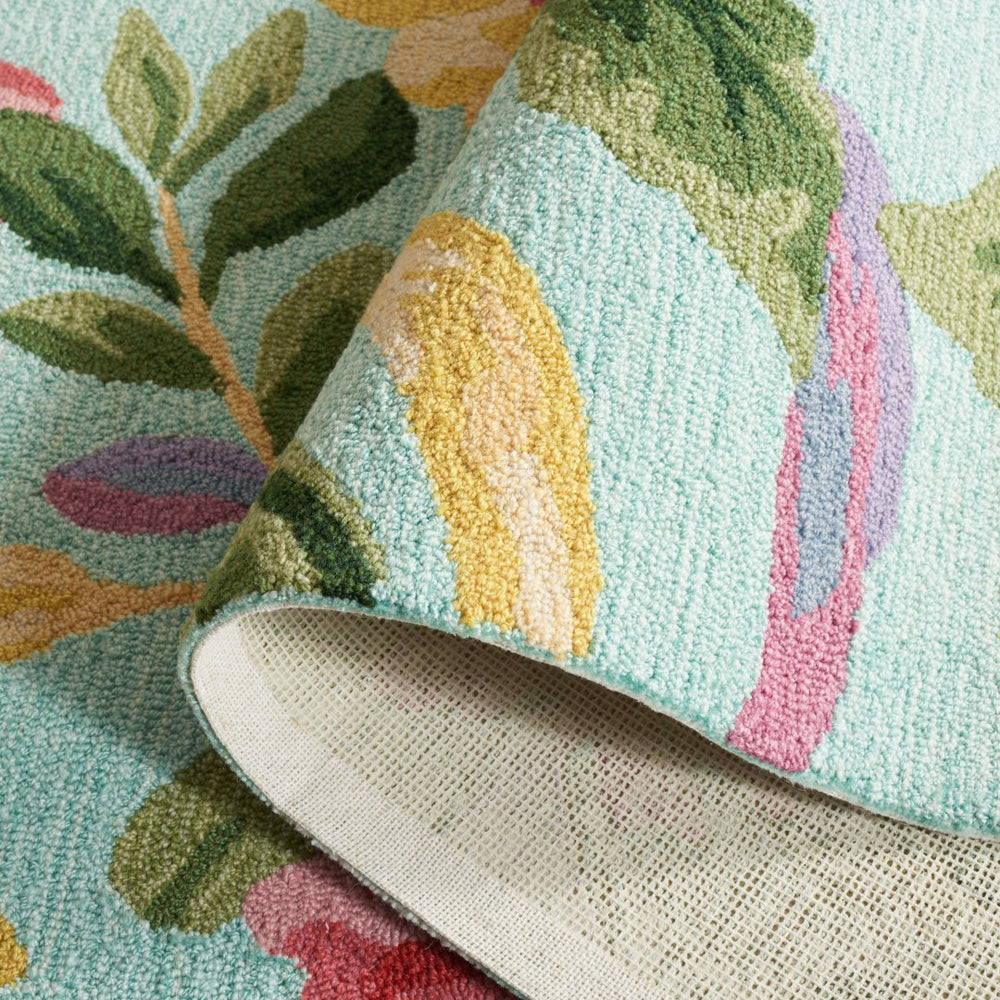 Safavieh Easy Care 306 Hand Tufted Floral Rug Blue / Pink 8' x 10'