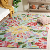 Safavieh Easy Care 306 Hand Tufted Floral Rug Blue / Pink 8' x 10'