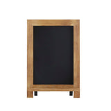 English Elm Commercial Grade 9.5" x 14" Torched Wood Tabletop Magnetic Chalkboards with Metal Scrolled Legs, Hanging Wall Chalkboards, Countertop Memo Boards, Set of 10