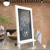 English Elm Commercial Grade 12" x 17" washed Tabletop Magnetic Chalkboards with Metal Scrolled Legs, Hanging Wall Chalkboards, Countertop Memo Boards, Set of 10