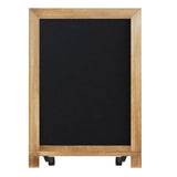 English Elm Commercial Grade 12" x 17" Torched Wood Tabletop Magnetic Chalkboards with Metal Scrolled Legs, Hanging Wall Chalkboards, Countertop Memo Boards, Set of 10