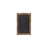 English Elm Commercial Grade 11" x 17" Torched Wood Wall Mount Magnetic Chalkboard Sign, Hanging Wall Chalkboard Memo Board for Home, School, or Business, Set of 10