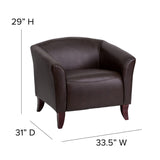 English Elm Commercial Grade Series LeatherSoft Chair