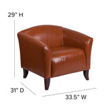 English Elm Commercial Grade Series LeatherSoft Chair