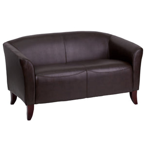 English Elm Commercial Grade Series LeatherSoft Loveseat