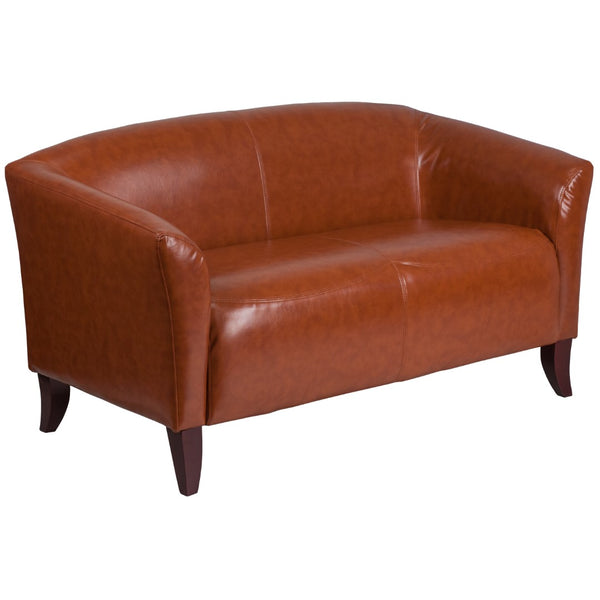 English Elm Commercial Grade Series LeatherSoft Loveseat