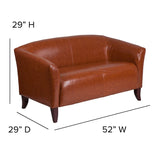 English Elm Commercial Grade Series LeatherSoft Loveseat